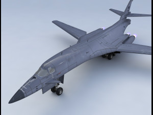 b 1b lancer bomber military jet 3D Model