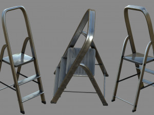 Folding ladder 3D Model