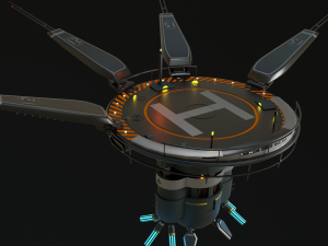 Levitating platform 3D Model