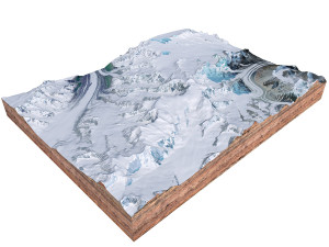 Mount Marcus Baker Alaska terrain  3D Model