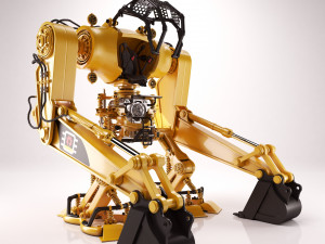 robot excavator 3D Model