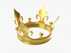 Royal Coronation Gold Crown 03 3D Model